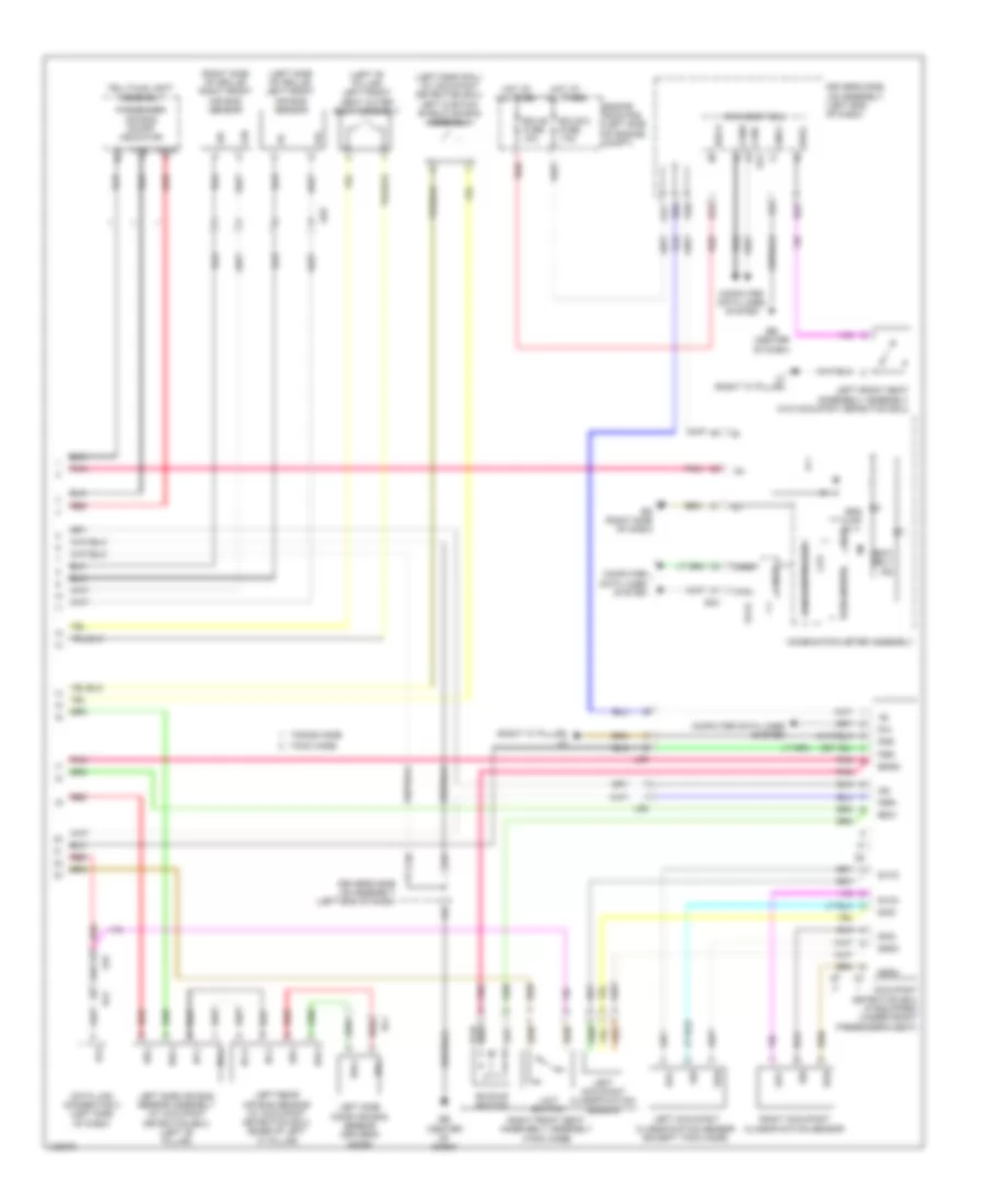 Supplemental Restraints Wiring Diagram (2 of 2) for Toyota Corolla L 2014