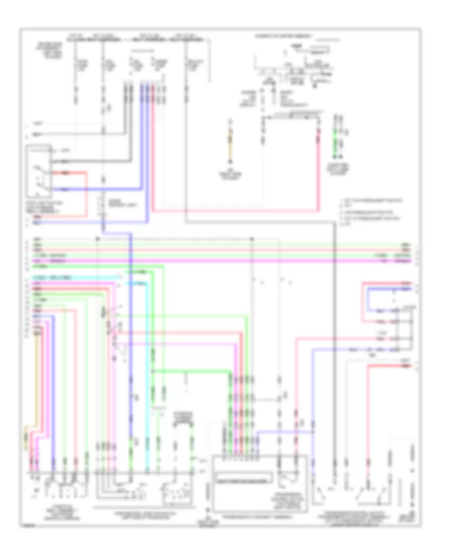 Transmission Wiring Diagram, with Dual VVT-I (2 of 3) for Toyota Corolla L 2014