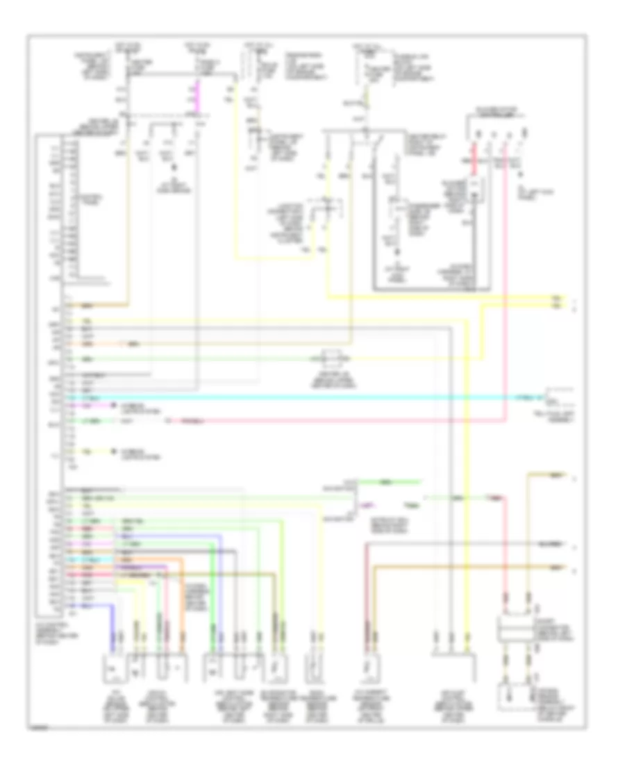 3.3L, Automatic AC Wiring Diagram, Except Hybrid (1 of 2) for Toyota Highlander 2006