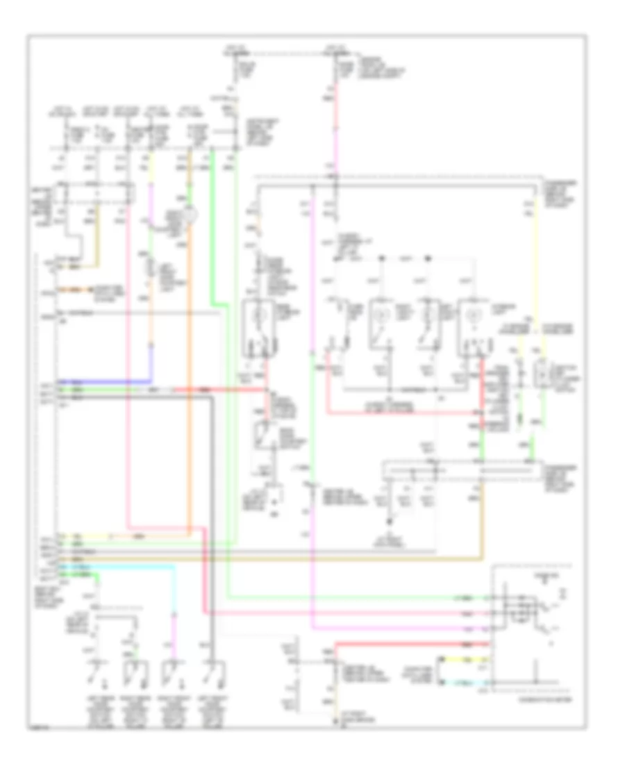 Courtesy Lamps Wiring Diagram Except Hybrid for Toyota Highlander 2006