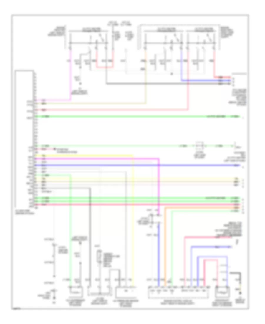 Manual AC Wiring Diagram (1 of 2) for Toyota Yaris 2009