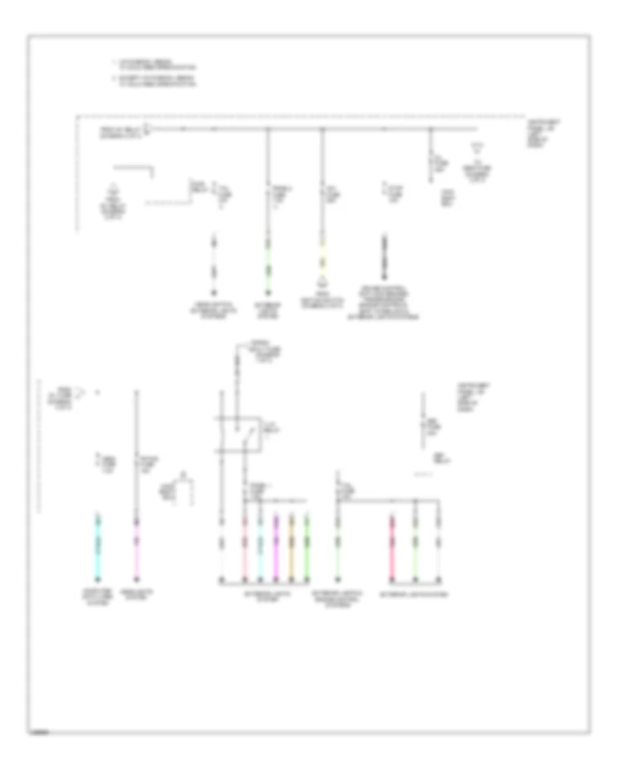 Power Distribution Wiring Diagram 3 of 3 for Toyota Yaris 2009