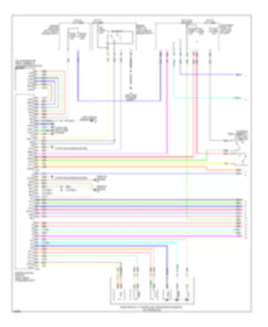 Transmission Wiring Diagram 1 of 2 for Toyota Yaris 2009