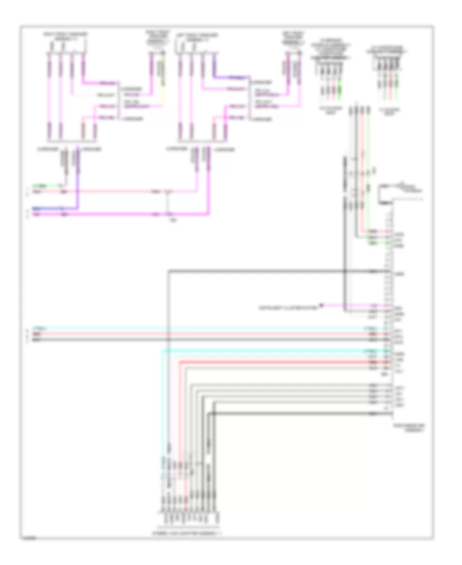 Radio Wiring Diagram, without Radio  Display Receiver Type (2 of 2) for Toyota Corolla LE 2014