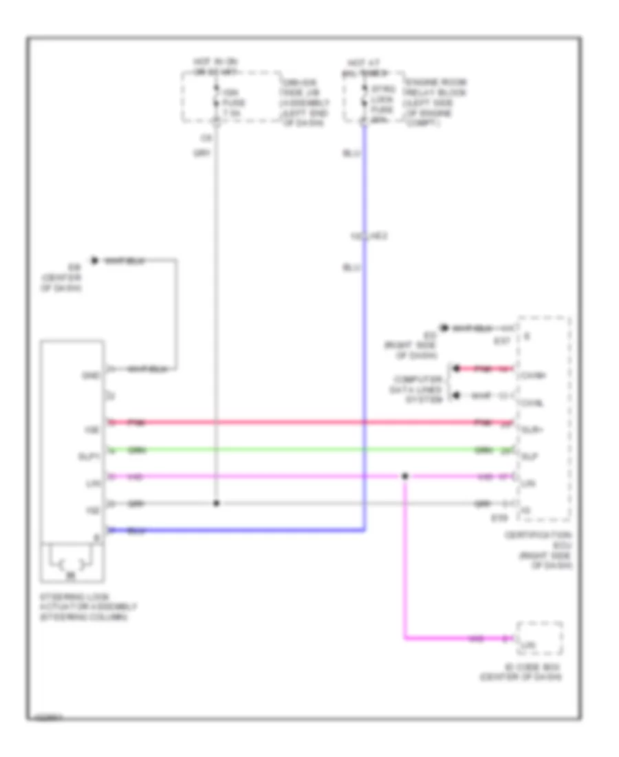 Steering Column Wiring Diagram for Toyota Corolla LE 2014