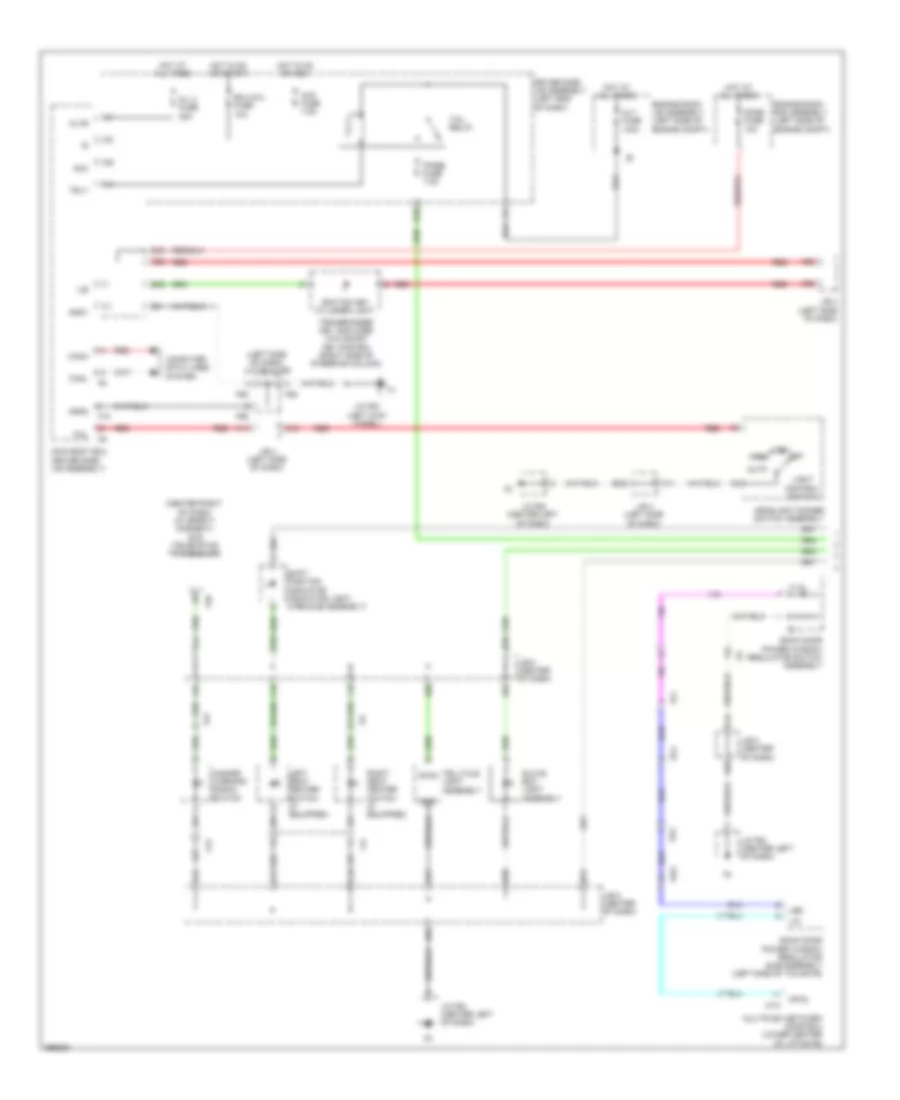 Instrument Illumination Wiring Diagram (1 of 2) for Toyota 4Runner Trail 2012