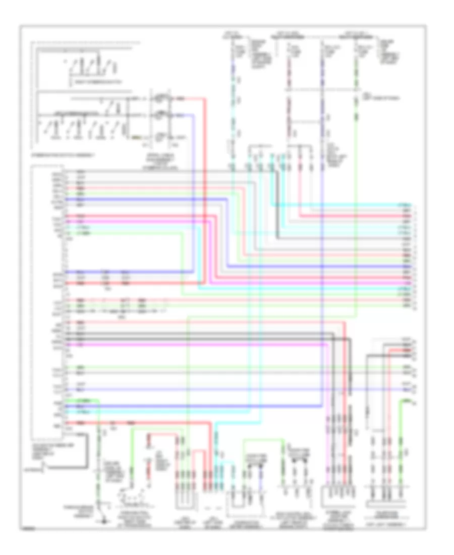 Navigation Wiring Diagram, with Separate Amplifier (1 of 3) for Toyota 4Runner Trail 2012