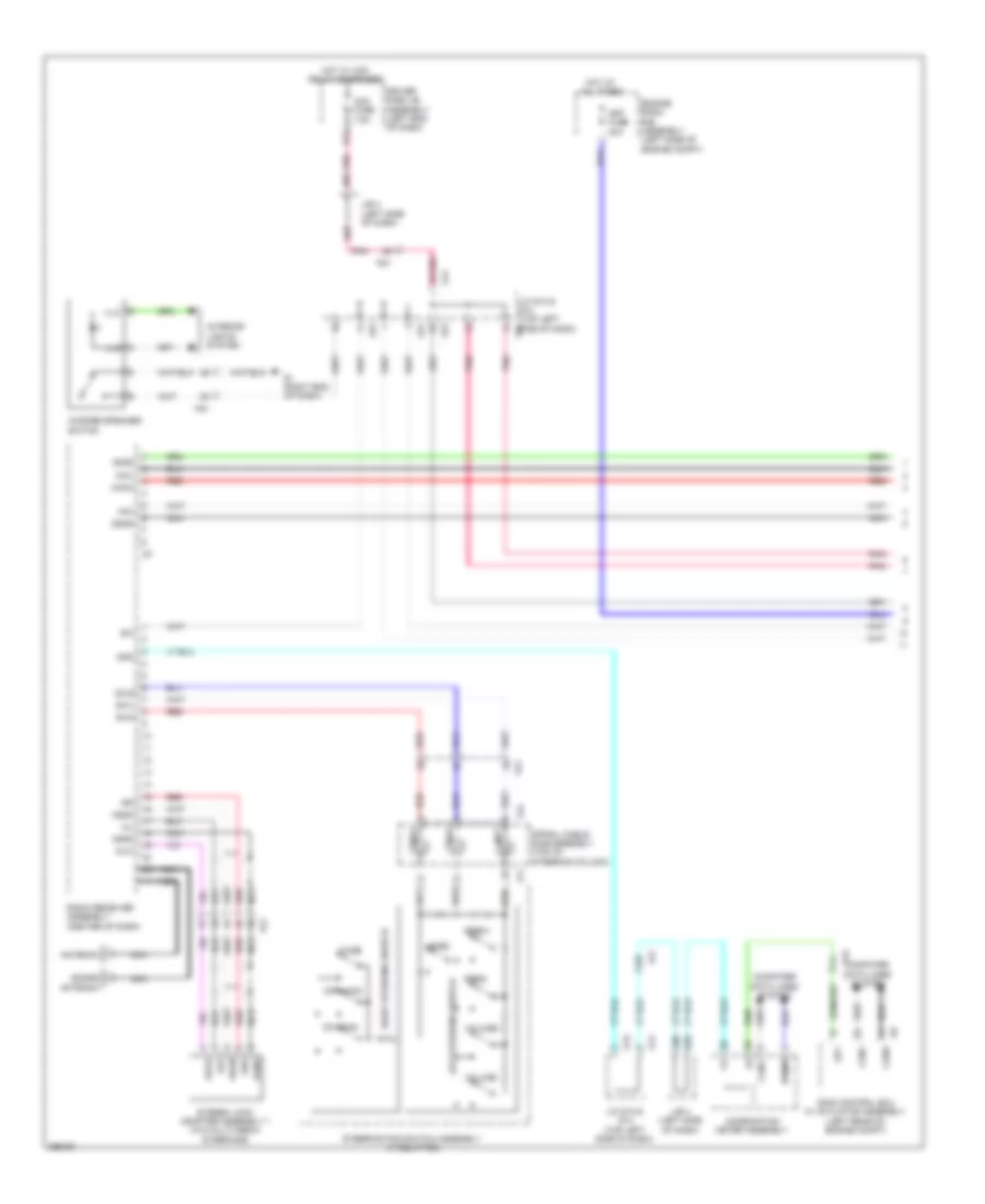 Radio Wiring Diagram, without Navigation with Built-in Amplifier (1 of 2) for Toyota 4Runner Trail 2012