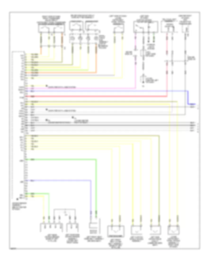 Supplemental Restraints Wiring Diagram 1 of 3 for Toyota 4Runner Trail 2012