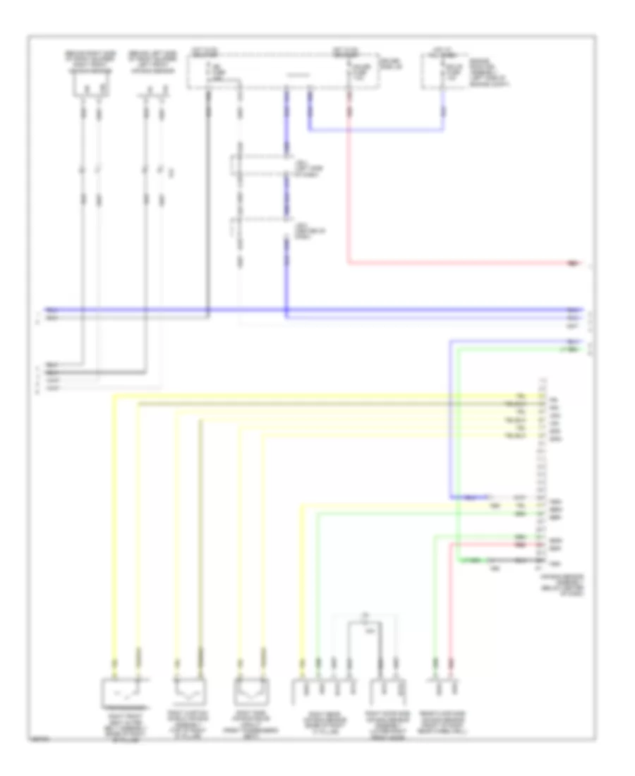 Supplemental Restraints Wiring Diagram 2 of 3 for Toyota 4Runner Trail 2012