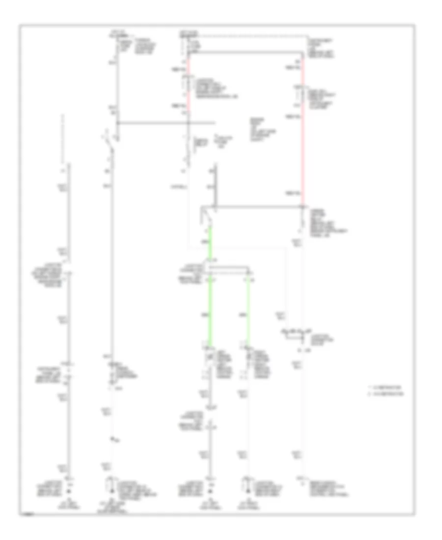 Defoggers Wiring Diagram for Toyota Sequoia Limited 2003