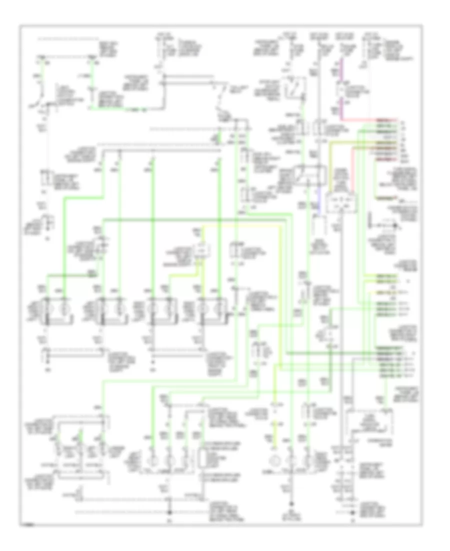 Exterior Lamps Wiring Diagram for Toyota Sequoia Limited 2003