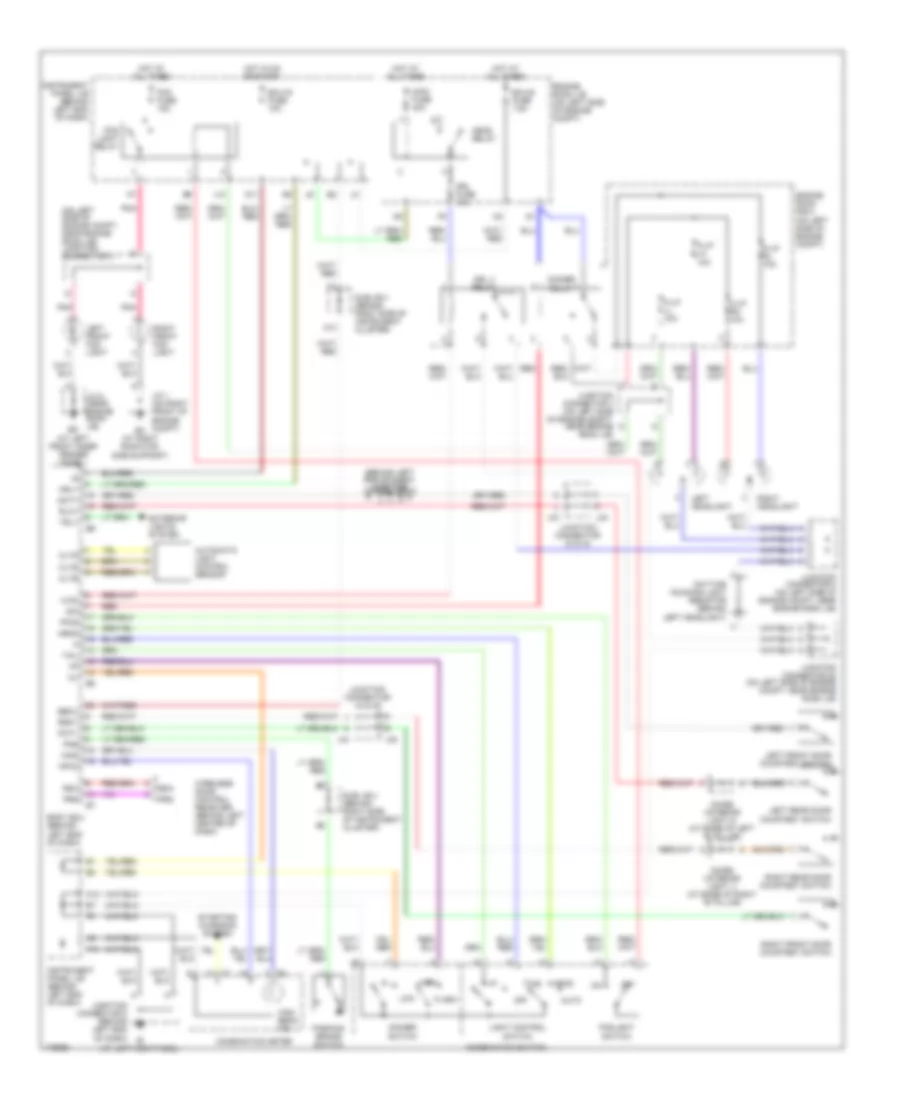 Headlights Wiring Diagram with DRL for Toyota Sequoia Limited 2003