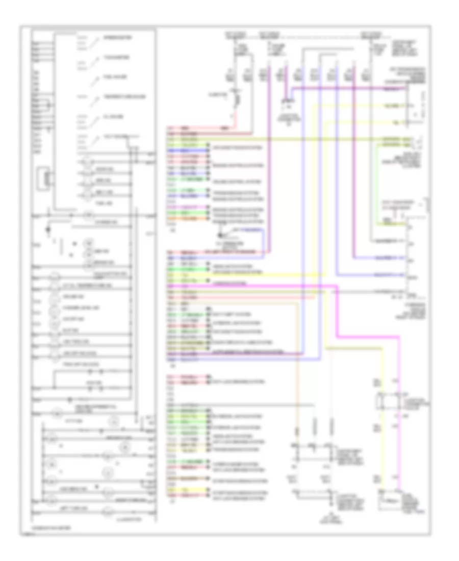 Instrument Cluster Wiring Diagram for Toyota Sequoia Limited 2003