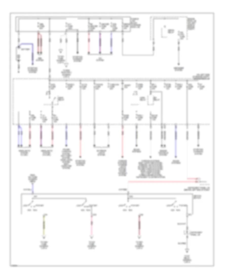 Power Distribution Wiring Diagram 1 of 4 for Toyota Sequoia Limited 2003