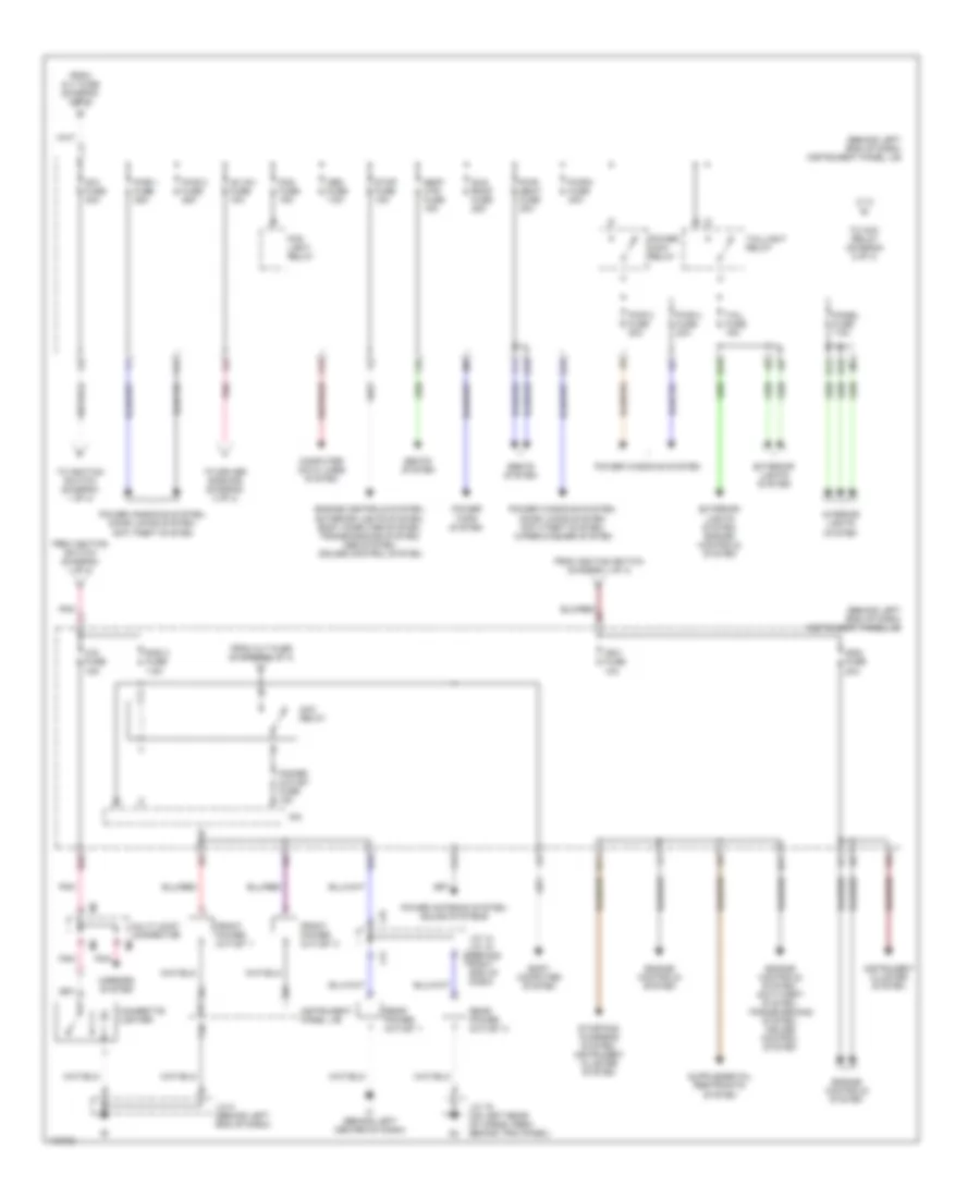 Power Distribution Wiring Diagram (2 of 4) for Toyota Sequoia Limited 2003