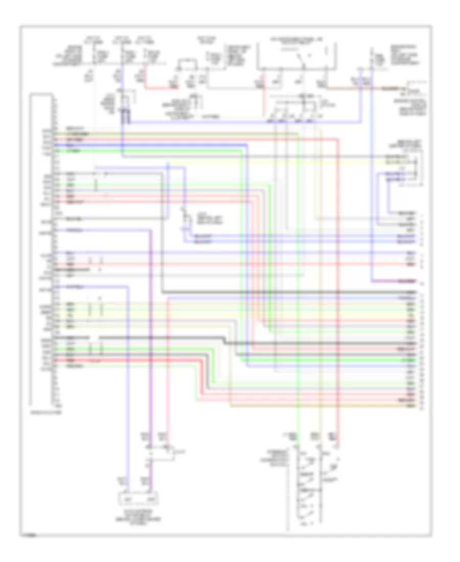 Radio Wiring Diagram with Rear Entertainment 1 of 3 for Toyota Sequoia Limited 2003