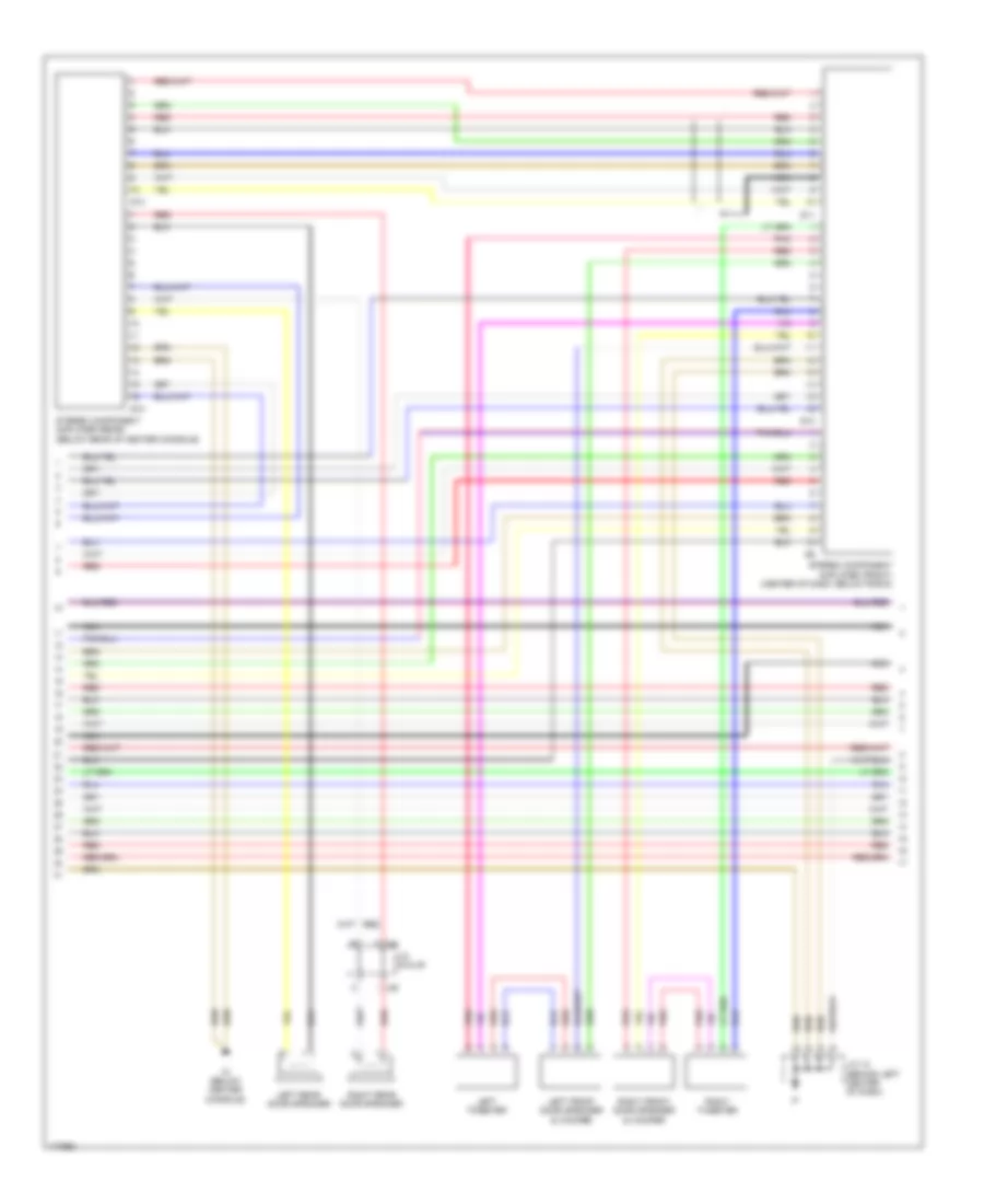 Radio Wiring Diagram, with Rear Entertainment (2 of 3) for Toyota Sequoia Limited 2003