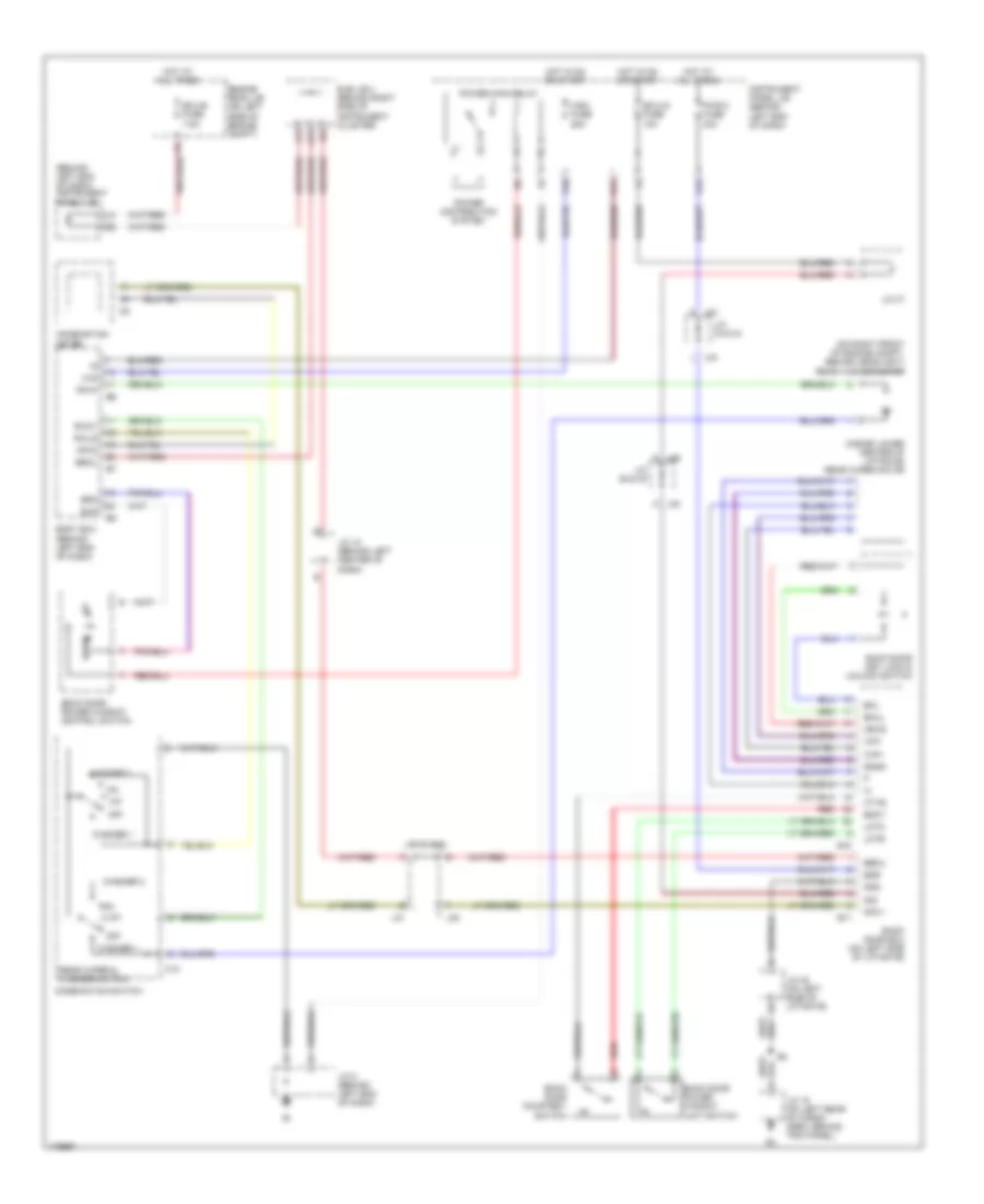 Электросхема заднего стеклоочистителя дворника и омывателя для Toyota Sequoia Limited 2003