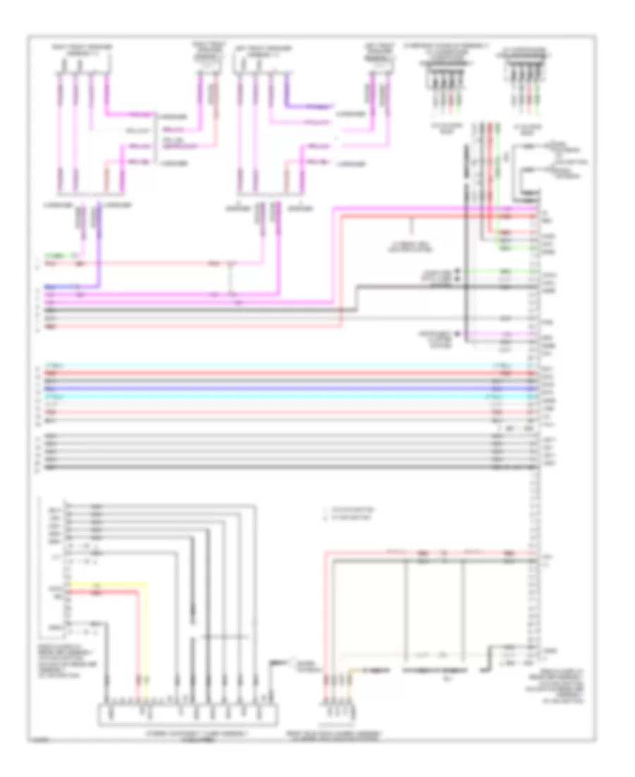 Radio Wiring Diagram with Radio  Display Receiver Type 3 of 3 for Toyota Corolla LE Eco 2014