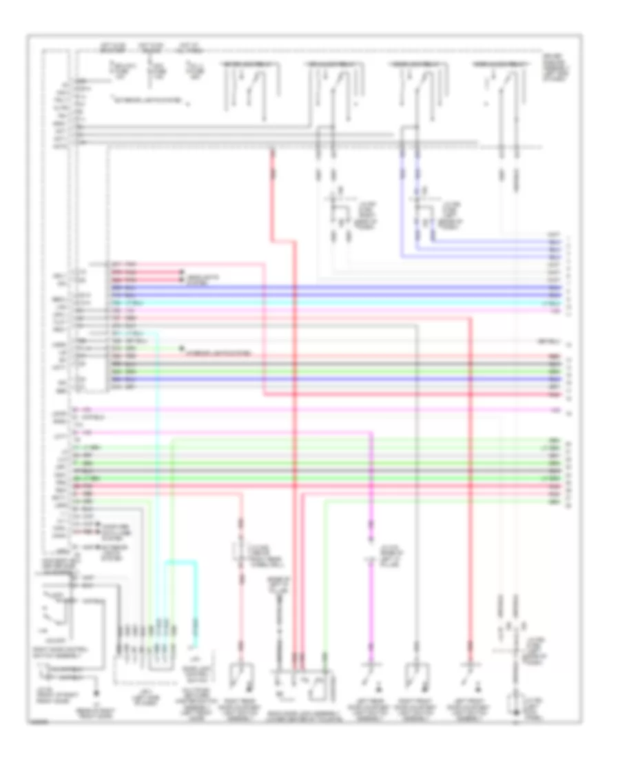 Forced Entry Wiring Diagram, without Smart Key System (1 of 3) for Toyota 4Runner Limited 2010