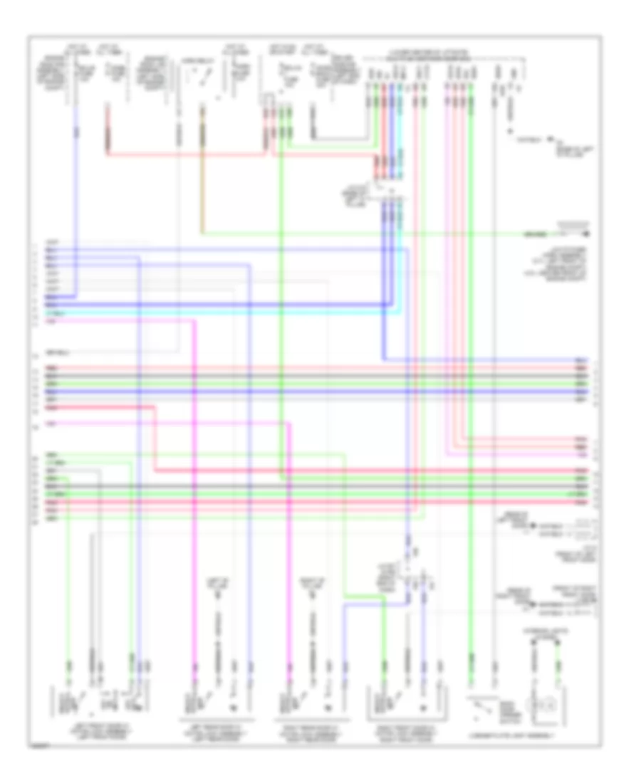 Forced Entry Wiring Diagram, without Smart Key System (2 of 3) for Toyota 4Runner Limited 2010