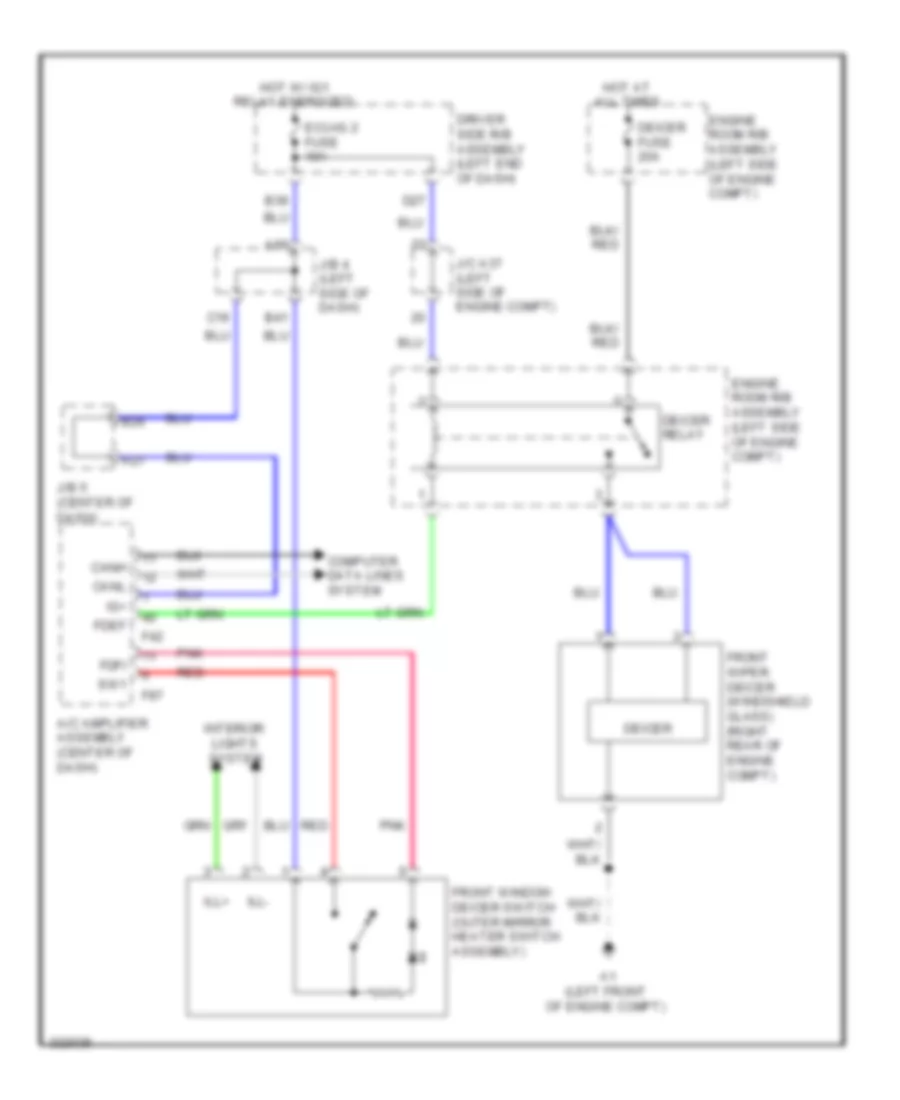 Front Deicer Wiring Diagram for Toyota 4Runner Limited 2010