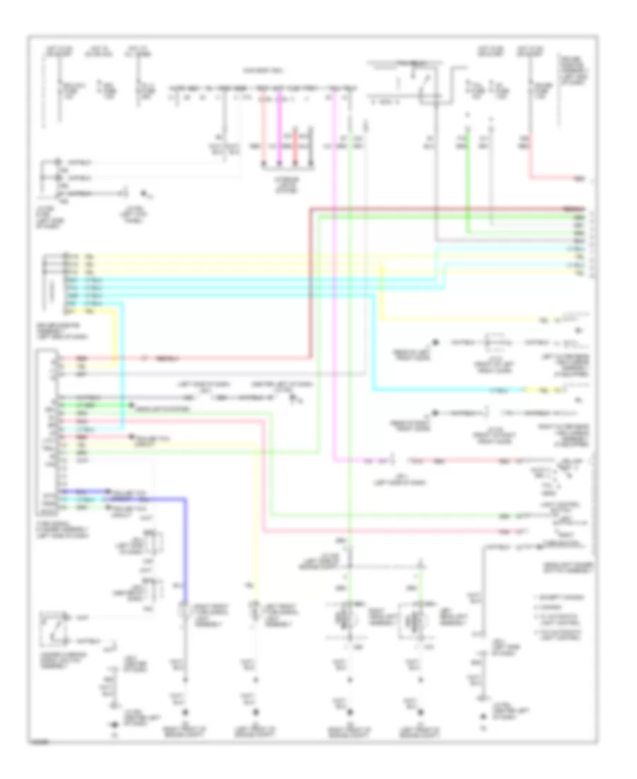 Exterior Lamps Wiring Diagram 1 of 2 for Toyota 4Runner Limited 2010