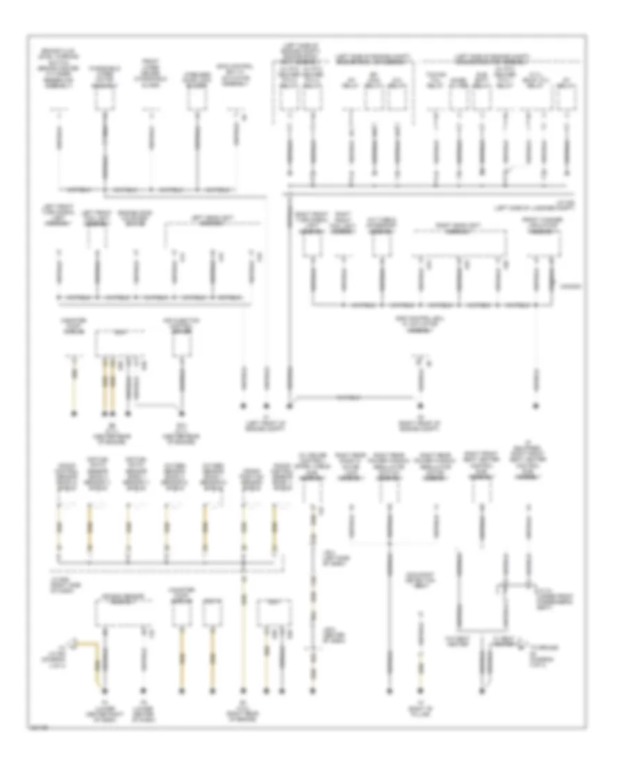 Ground Distribution Wiring Diagram 1 of 4 for Toyota 4Runner Limited 2010