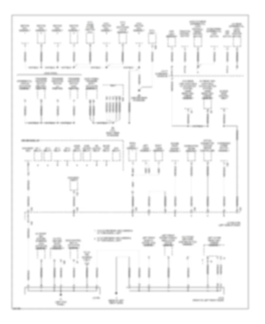 Ground Distribution Wiring Diagram (2 of 4) for Toyota 4Runner Limited 2010