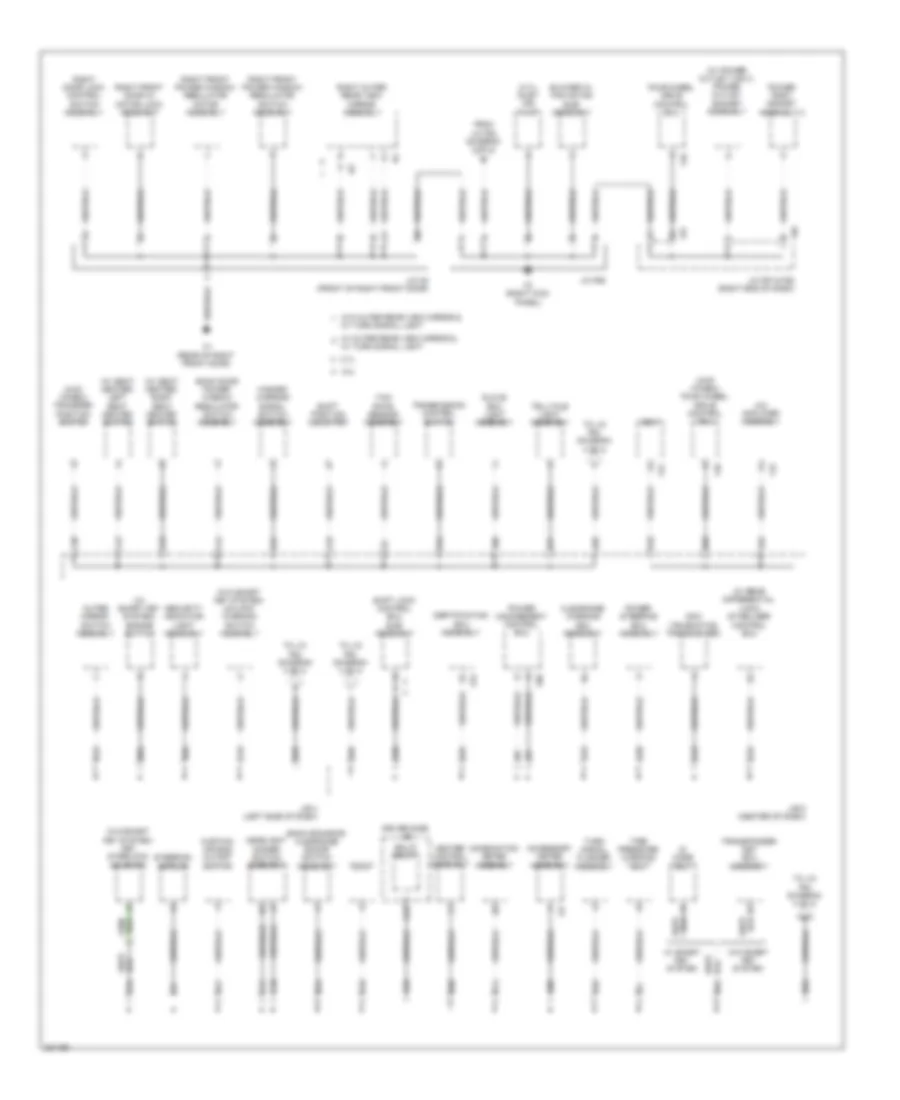 Ground Distribution Wiring Diagram (3 of 4) for Toyota 4Runner Limited 2010