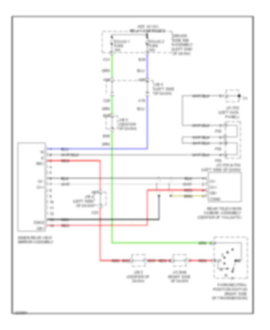 Rear View Camera Wiring Diagram for Toyota 4Runner Limited 2010