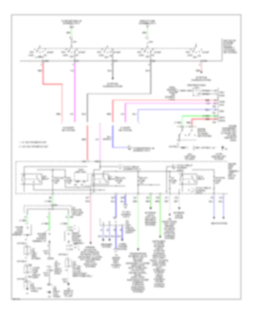 Power Distribution Wiring Diagram (2 of 4) for Toyota 4Runner Limited 2010