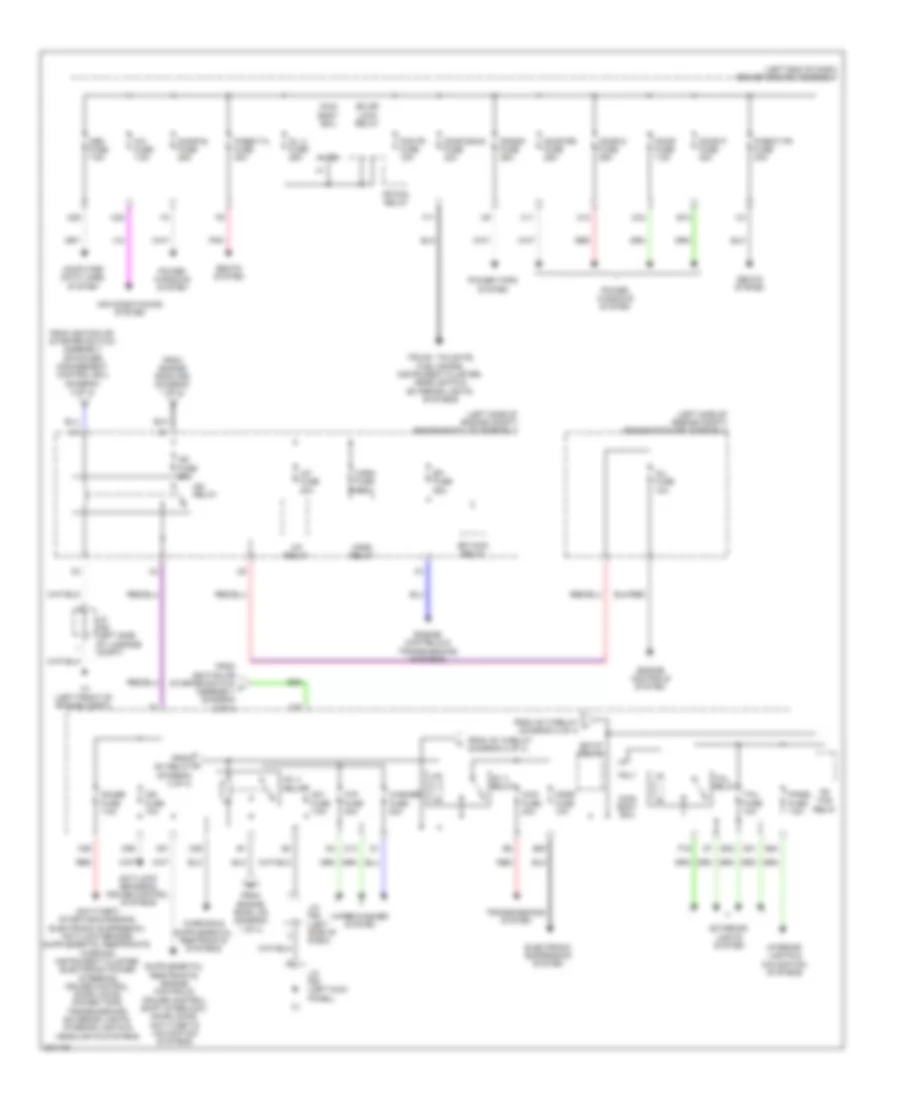 Power Distribution Wiring Diagram (3 of 4) for Toyota 4Runner Limited 2010