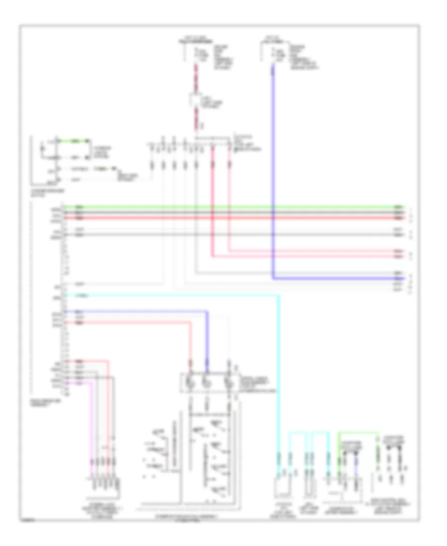 Radio Wiring Diagram with Built in Amplifier 1 of 2 for Toyota 4Runner Limited 2010