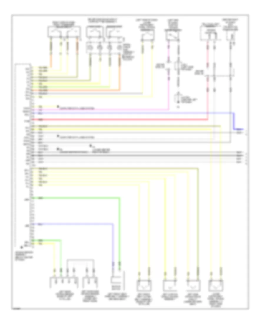 Supplemental Restraints Wiring Diagram 1 of 3 for Toyota 4Runner Limited 2010