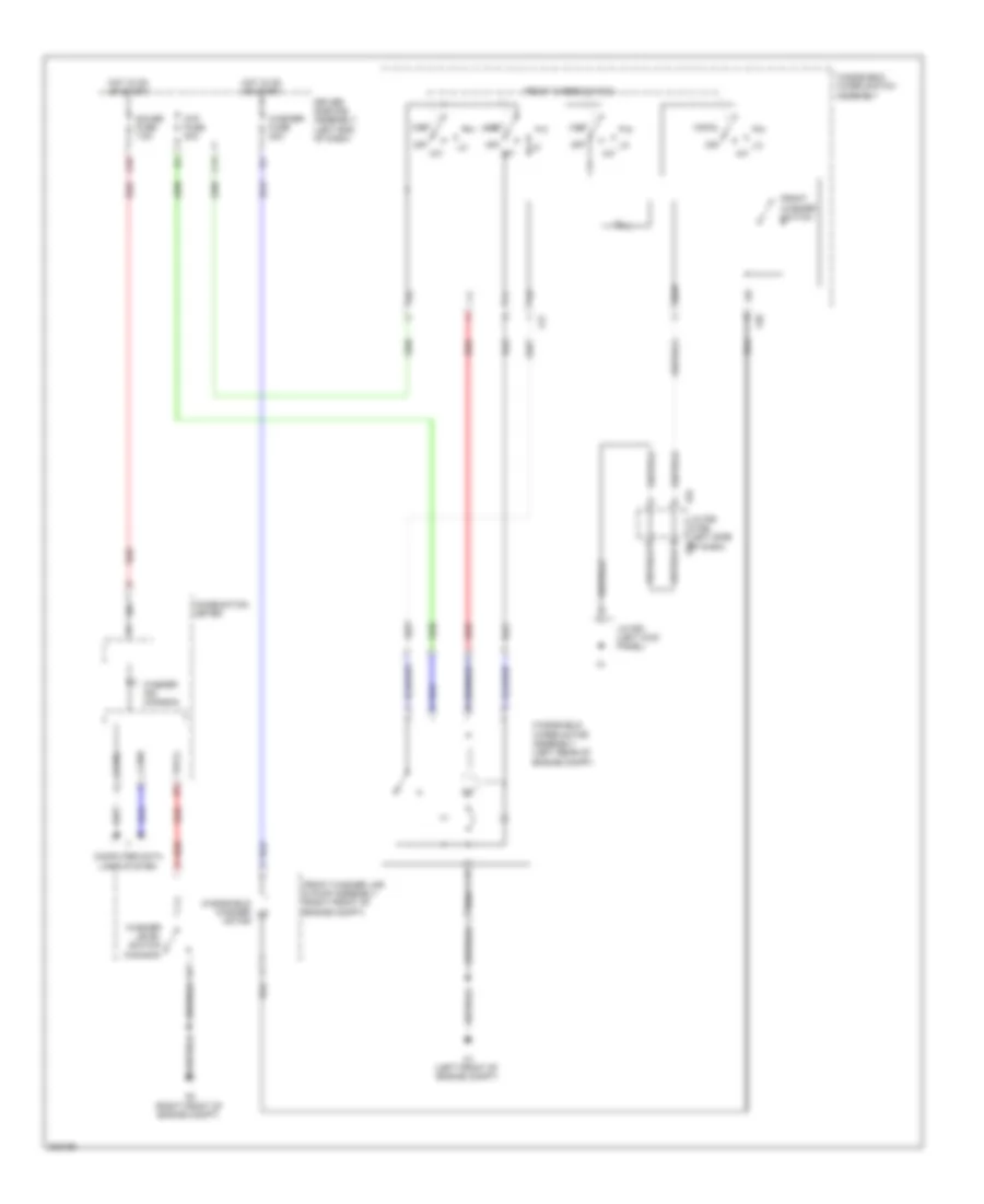Электросхема передних стеклоочистителей дворников и омывателя лобового стекла для Toyota 4Runner Limited 2010