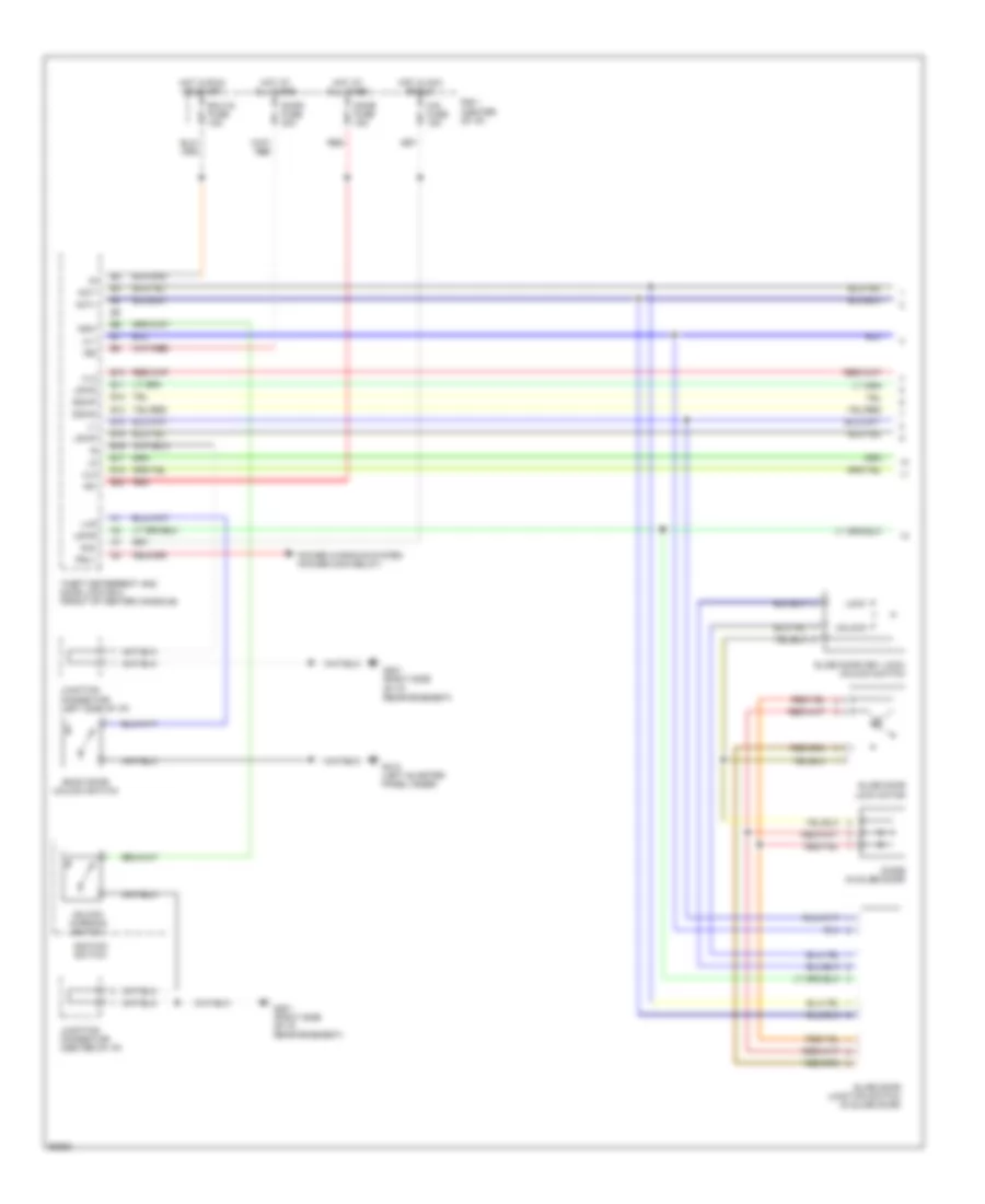 Power Door Lock Wiring Diagram with Anti theft 1 of 2 for Toyota Previa LE 1992