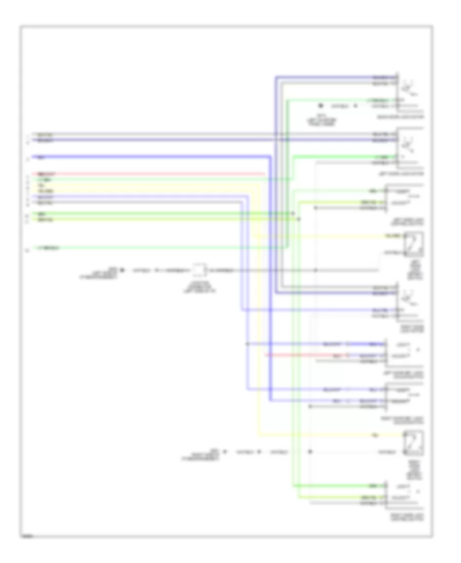 Power Door Lock Wiring Diagram with Anti theft 2 of 2 for Toyota Previa LE 1992