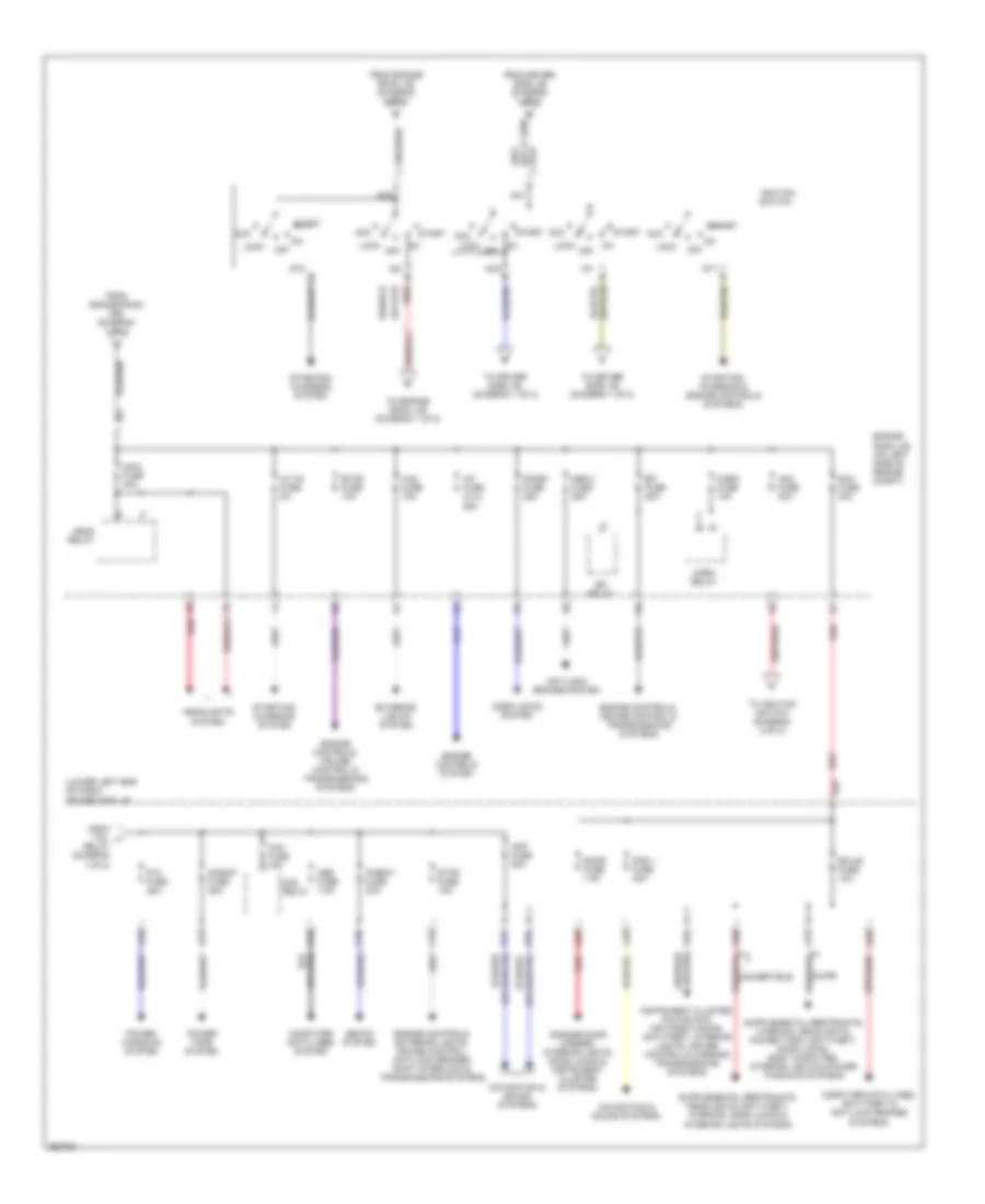 Power Distribution Wiring Diagram (2 of 2) for Toyota Camry Solara SLE 2007