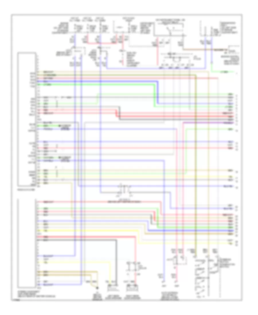 Radio Wiring Diagram 10 Speaker without RSE 1 of 2 for Toyota Sequoia SR5 2003