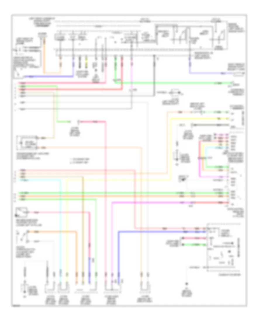 Forced Entry Wiring Diagram 2 of 2 for Toyota Avalon 2012