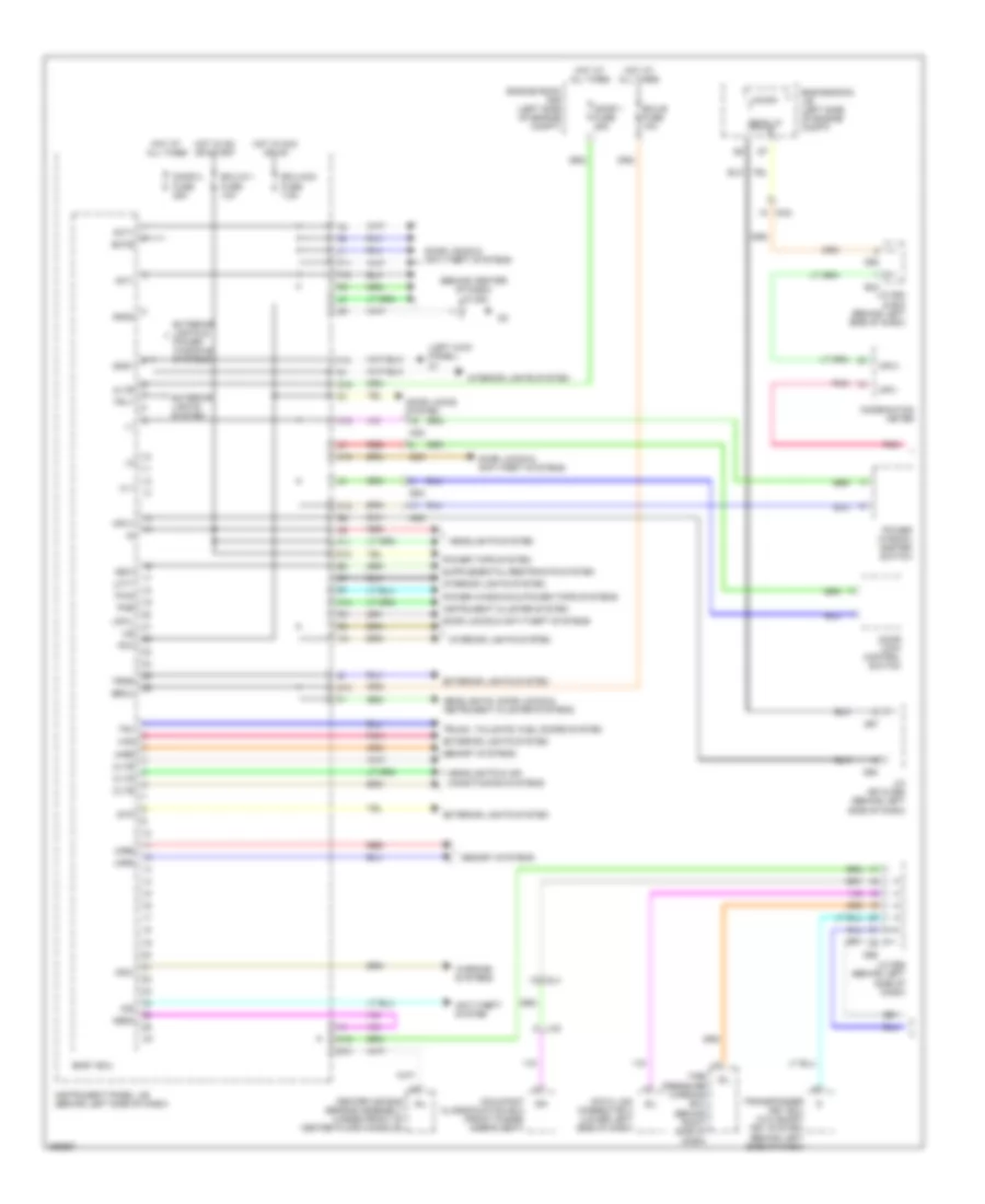 Body Control Modules Wiring Diagram 1 of 2 for Toyota Avalon 2012