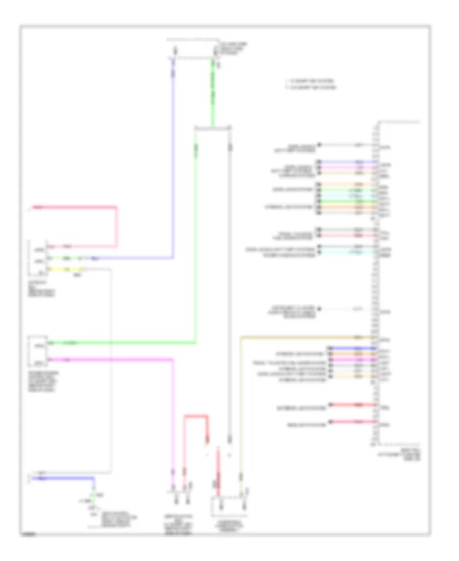 Body Control Modules Wiring Diagram 2 of 2 for Toyota Avalon 2012