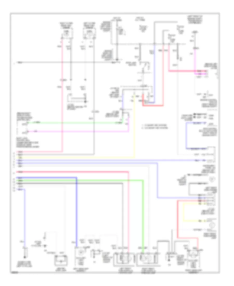 Exterior Lamps Wiring Diagram (2 of 2) for Toyota Avalon 2012