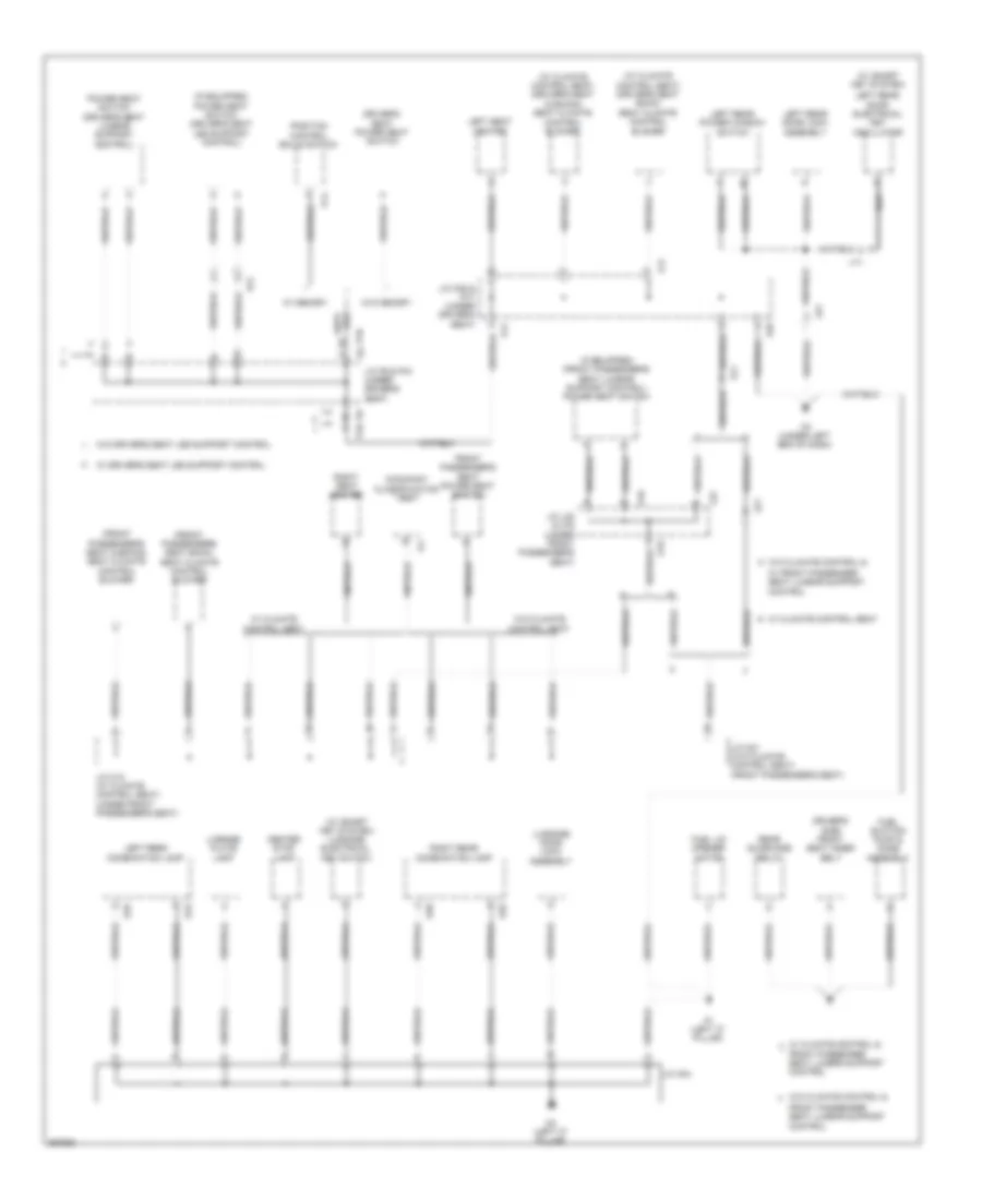 Ground Distribution Wiring Diagram 4 of 4 for Toyota Avalon 2012