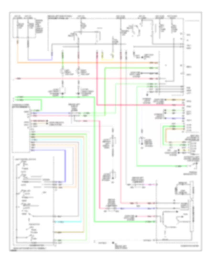 Headlamps  Fog Lamps Wiring Diagram 2 of 2 for Toyota Avalon 2012