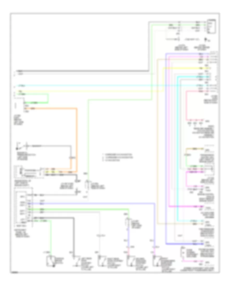 Instrument Cluster Wiring Diagram 2 of 2 for Toyota Avalon 2012