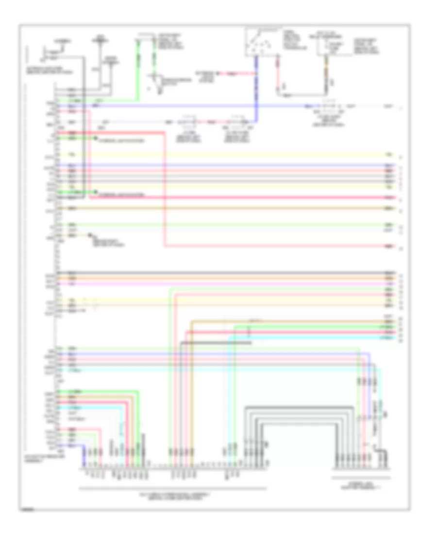 Navigation Wiring Diagram 1 of 4 for Toyota Avalon 2012