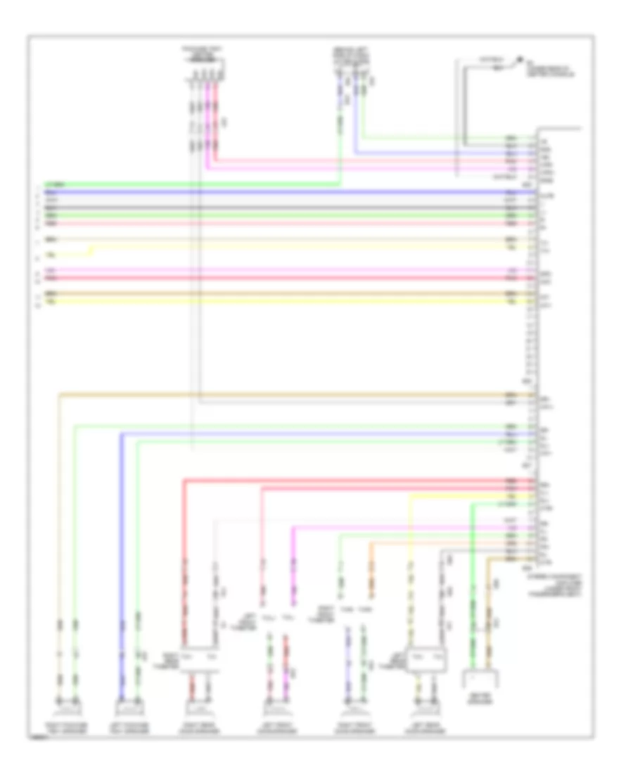 Navigation Wiring Diagram 4 of 4 for Toyota Avalon 2012